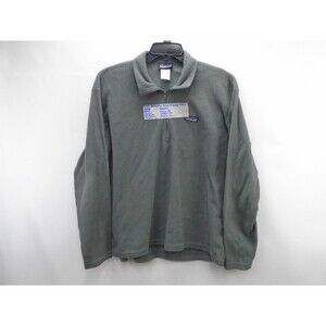 Patagonia Synchilla Mens Micro D 1/4 Zip Pullover Gray Lightweight Fleece Size L
